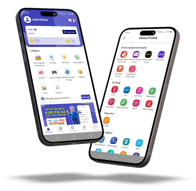 Aplikasi Agen Pulsa dan PPOB Kios Pulsa